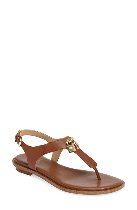 michael kors suki charm sandal|Michael Michael Kors Women's Suki Lock Charm Thong Sandals.